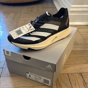 Adidas Black and White Running Shoes Takumi